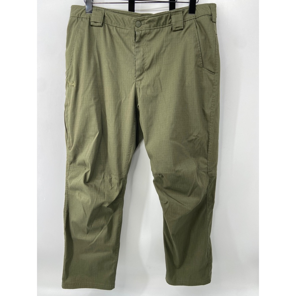 Under Armour Pants Mens 40x30 Green Enduro Tactical Ripstop Storm Outdoor UA